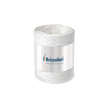 Rafia sintetica 6802 5mmx200mt colore bianco 01 Brizzolari