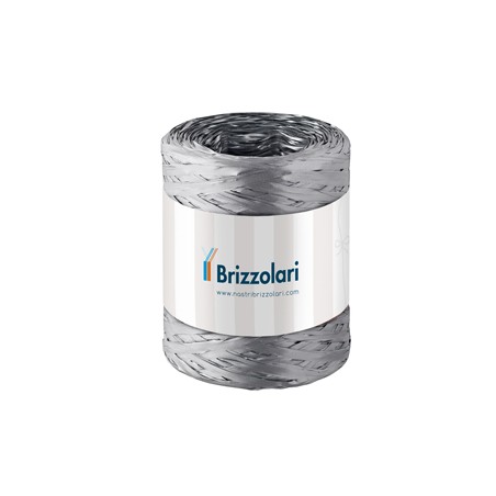 Rafia sintetica 6802 5mmx200mt colore argento 44 Brizzolari