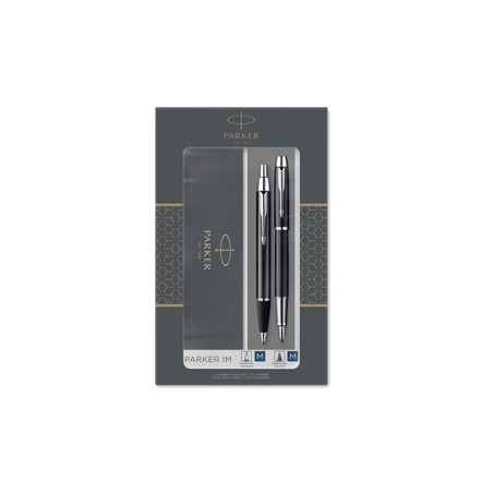 Gift Set sfera M + stilografica M IM Black CT Parker