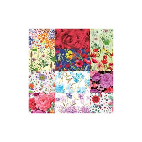 Scatola 100fg carta regalo Raso Fiori 70x100cm Rex Sadoch