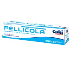 Roll pellicola trasparente in PVC H300mm x 300mt Cuki Professional