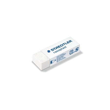 Box 20 gomme Rasoplast 526 B20 dim. 63x13x23mm bianca per matita Staedtler