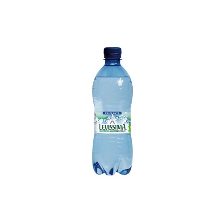 Acqua frizzante bottiglia PET 100 riciclabile 500ml Levissima