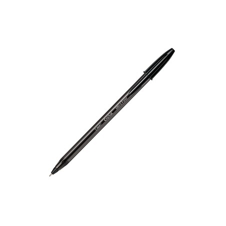 Scatola 20 penna sfera con cappuccio CristalÂ® Exact 0.7mm nero BICÂ®