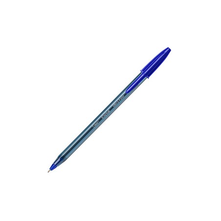 Scatola 20 penna sfera con cappuccio CristalÂ® Exact 0.7mm blu BICÂ®