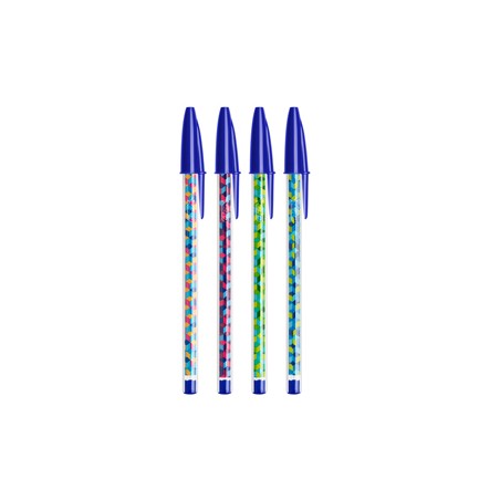 Scatola 20 penna sfera con cappuccio CristalÂ® Collection 1.0mm blu BICÂ®