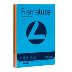 Carta RISMALUCE 90gr A4 300fg mix 8 colori FAVINI