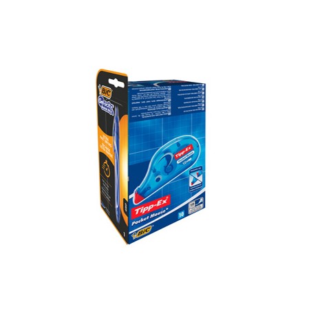 Promo box 10 correttore a nastro Pocket Mouse Tipp-Ex +1 Gelocity quickDry Bic