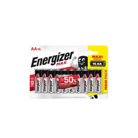 Blister 16 pile stilo AA - Energizer Max