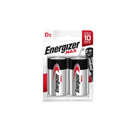 Blister 2 pile torcia D - Energizer Max