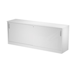 Mobile basso con ante scorrevoli 185x46x73cm Bianco - AGORA'