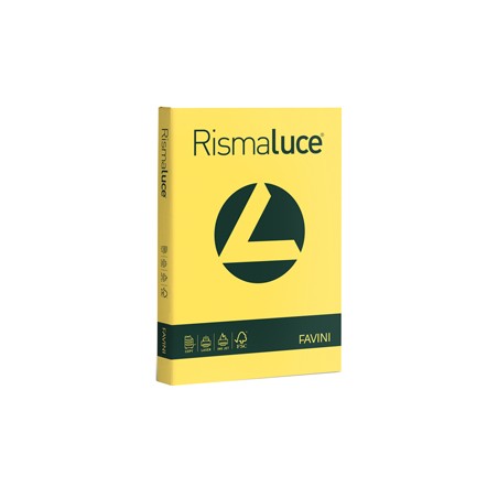 Carta RISMALUCE 200gr A4 125fg giallo sole 53 FAVINI