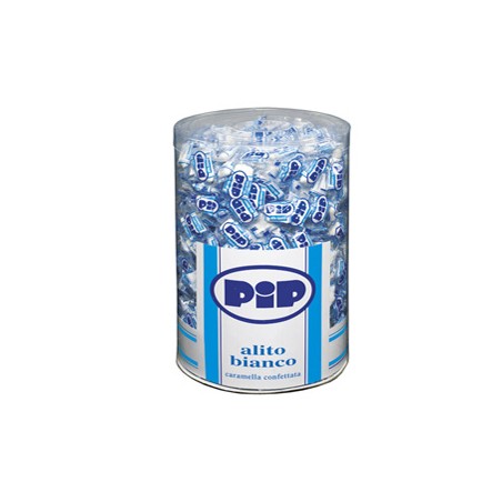 Caramelle confettate Pip Alito bianco barattolo 800 pz