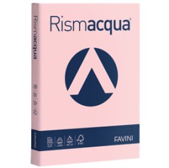 Carta RISMACQUA 200gr A4 125fg rosa 10 FAVINI