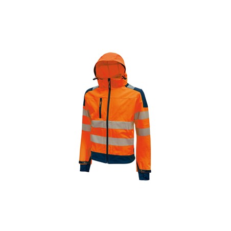 Giacca Softshell alta visibilitA' Miky arancio fluo Taglia M U-Power