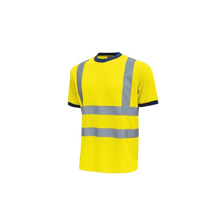 Pack 3 T-shirt alta visibilitA' Tg M giallo fluo Glitter U-Power