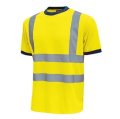 Pack 3 T-shirt alta visibilitA' Tg XXL giallo fluo Glitter U-Power