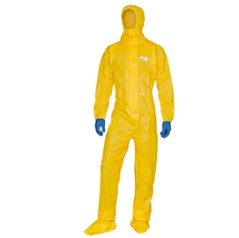 Tuta di protez. da rischio chimico DT300 Tg M giallo Deltachem