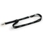 10 Cordoncini portabadge nero stampa STAFF Durable