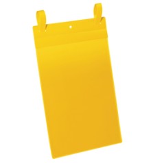 50 buste identificazione con fascette 210x297mm(A4-VERT.)art1750 Giallo DURABLE