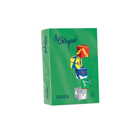 Carta LECIRQUE A4 160gr 250fg verde bandiera 208 FAVINI