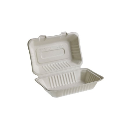 50 Vaschette Sandwich box 23x15cm Take away BIO Leone