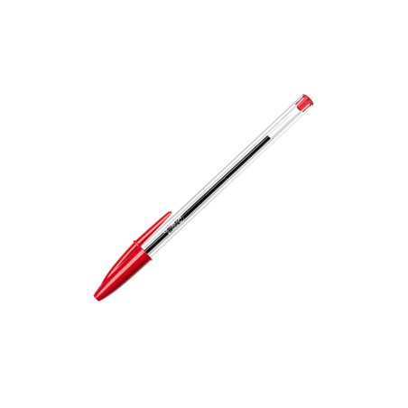 Scatola 50 penna sfera CRISTALÂ® medio 1,0mm rosso BICÂ®