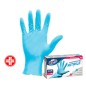 Scatola 100 guanti in nitrile non talcato tg. M/L azzurro uso medicale