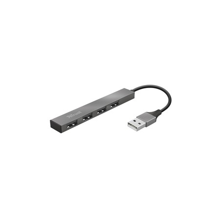 Hub Mini USB a 4 porte in alluminio Halyx -Trust