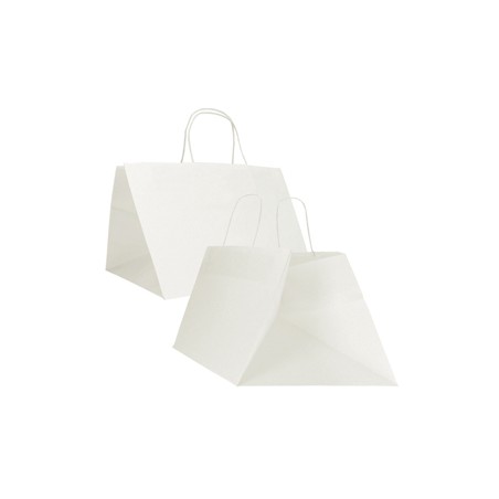 15 Shopper Surf Maxi 34x34x25cm carta kraft bianco