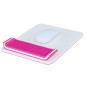 Mousepad con poggiapolsi Ergo WOW bianco/fucsia - Leitz