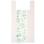 Scatola 500 Shoppers bianchi MAXI 18Âµ 30x60CM 9+9cm Mater-Bi