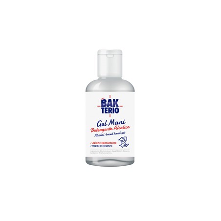 Gel detergente mani alcolico 77 60ml Bakterio