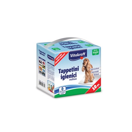 Confezione da 10 tappetini igienici multiuso 60x90cm per cani gatti