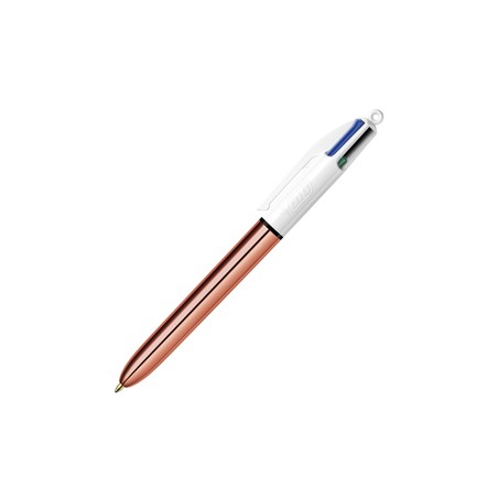 Scatola 12 penna sfera a scatto 4 Colori Rose Gold 1.0mm BICÂ®