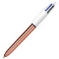 Scatola 12 penna sfera a scatto 4 Colori Rose Gold 1.0mm BICÂ®