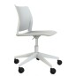 Sedia home/office Alpha GB bianco S/braccioli