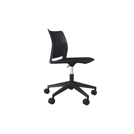 Seduta home/office Alpha APGN nero senza braccioli