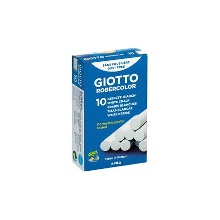 SCATOLA 10 GESSETTI TONDI BIANCO GIOTTO