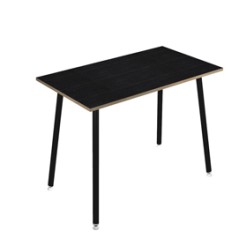 Tavolo alto 180x80xH105cm Nero/ Nero venato Skinny Metal