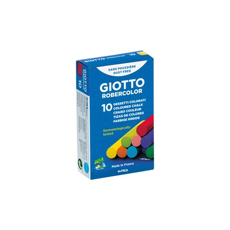 SCATOLA 10 GESSETTI TONDI COLORATI GIOTTO