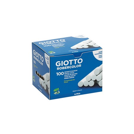 SCATOLA 100 GESSETTI TONDI BIANCO GIOTTO