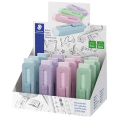 Gomma a scorrimento StaedtlerÂ® eraser involucro colori pastello assortiti