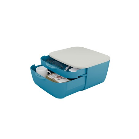 Cassettiera 2 scomparti blu Cosy Leitz