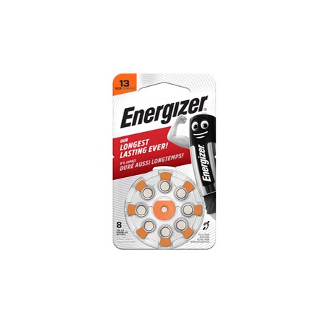 Blister 8 pile per apparecchi acustici 13 Zinc Air Energizer