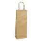 20 shoppers carta biokraft 14X9X38cm portabottiglie oro