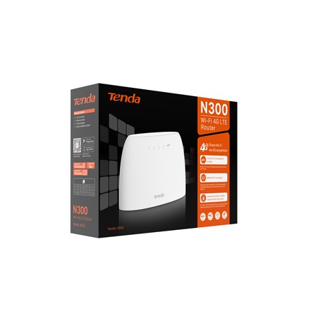 Router Wi-Fi 4G LTE N300 Cat.4 Tenda