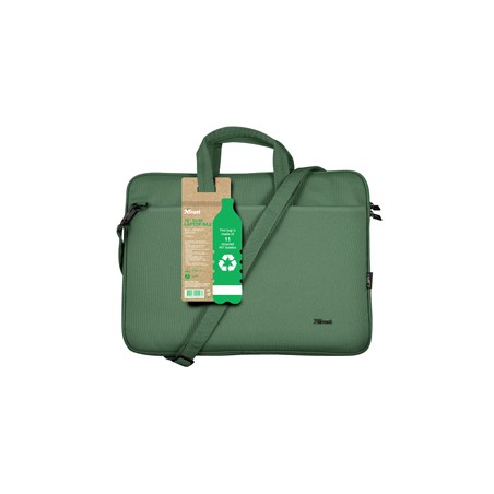 Borsa ecocompatibile per notebook da 16" Bologna - verde salvia Trust