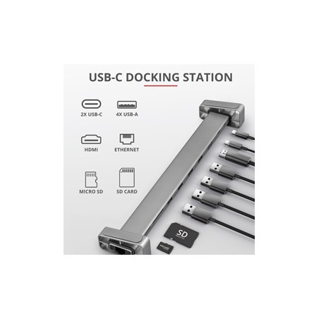 Docking station multiporta USB-C 10-in-1 Dalyx Trust