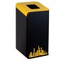 Gettacarte Rubik Evo Giallo 80Lt per raccolta differenziata